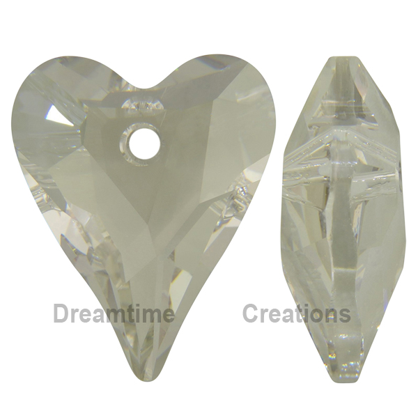 Dreamtime Crystal DC 6240 Wild Heart Pendant Crystal Silver Shade SS37mm